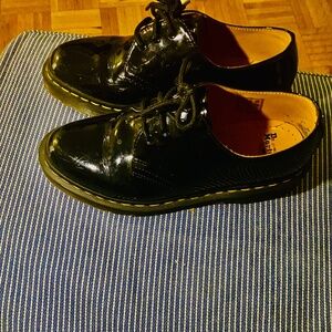 Doc martens polished leather shoes